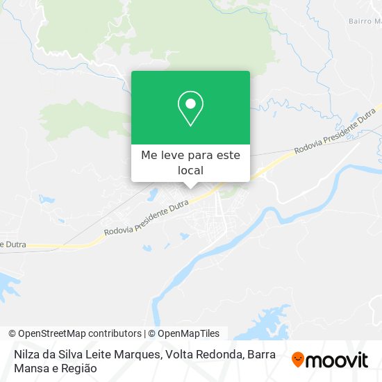 Nilza da Silva Leite Marques mapa