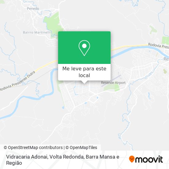 Vidracaria Adonai mapa