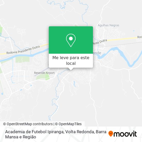 Academia de Futebol Ipiranga mapa