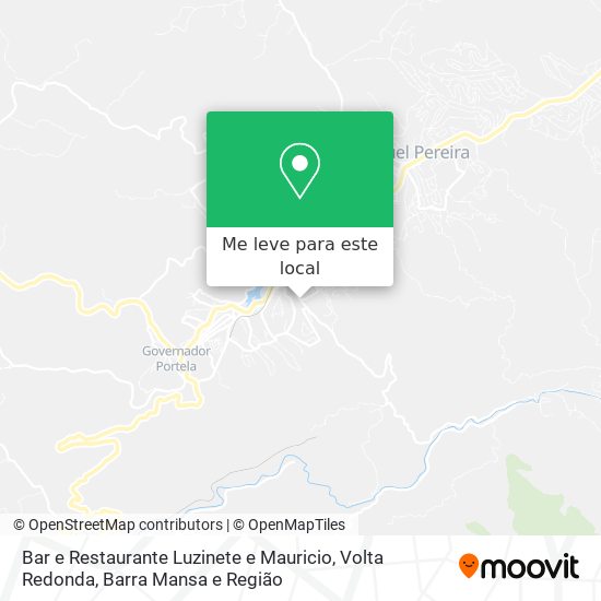 Bar e Restaurante Luzinete e Mauricio mapa