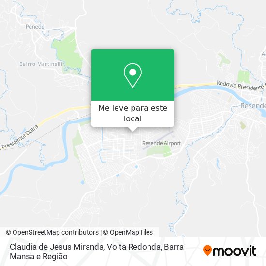 Claudia de Jesus Miranda mapa