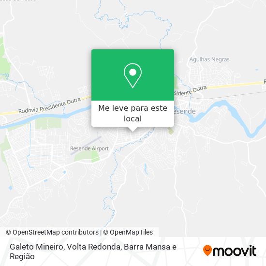 Galeto Mineiro mapa