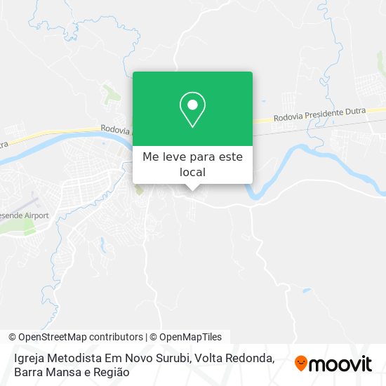 Igreja Metodista Em Novo Surubi mapa