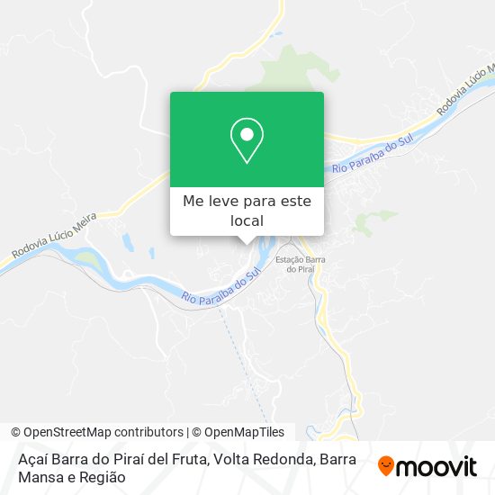 Açaí Barra do Piraí del Fruta mapa