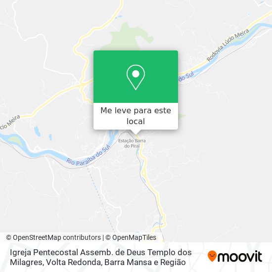 Igreja Pentecostal Assemb. de Deus Templo dos Milagres mapa