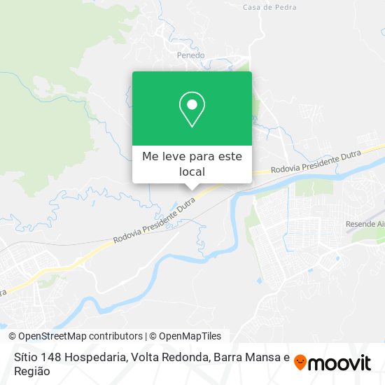 Sítio 148 Hospedaria mapa