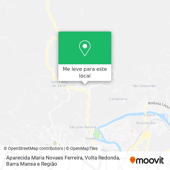 Aparecida Maria Novaes Ferreira mapa