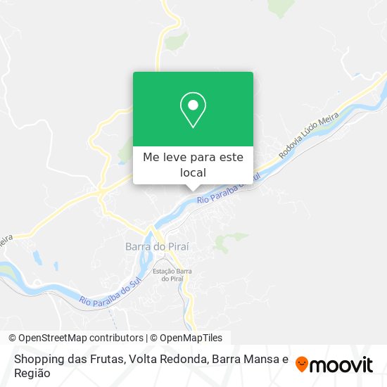 Shopping das Frutas mapa