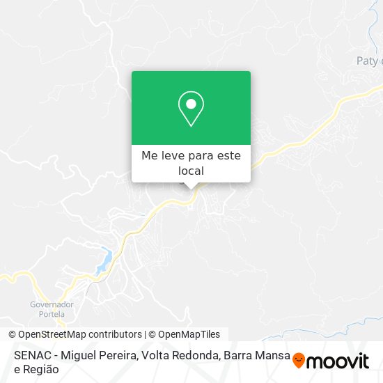 SENAC - Miguel Pereira mapa