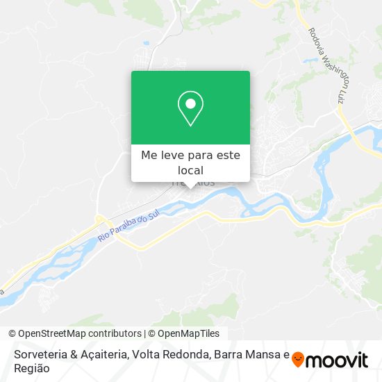 Sorveteria & Açaiteria mapa