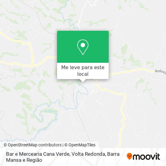 Bar e Mercearia Cana Verde mapa