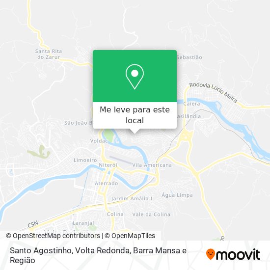 Santo Agostinho mapa