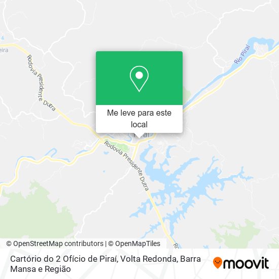 Cartório do 2 Ofício de Piraí mapa