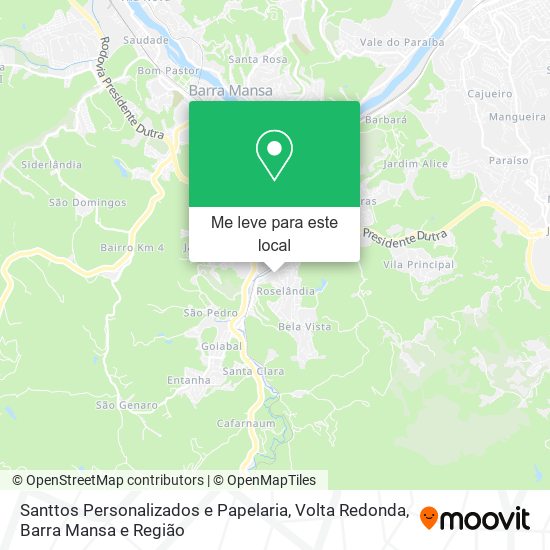 Santtos Personalizados e Papelaria mapa