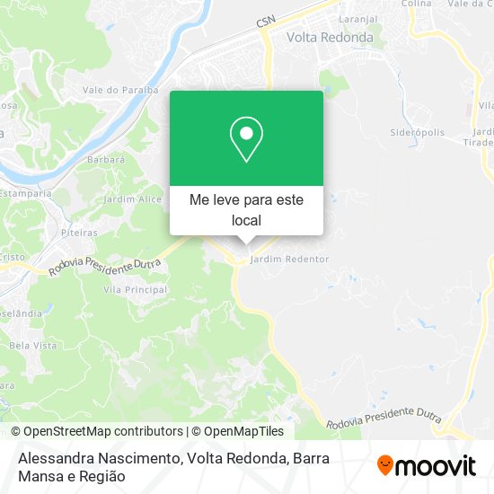 Alessandra Nascimento mapa