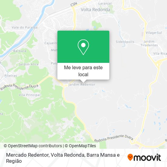 Mercado Redentor mapa