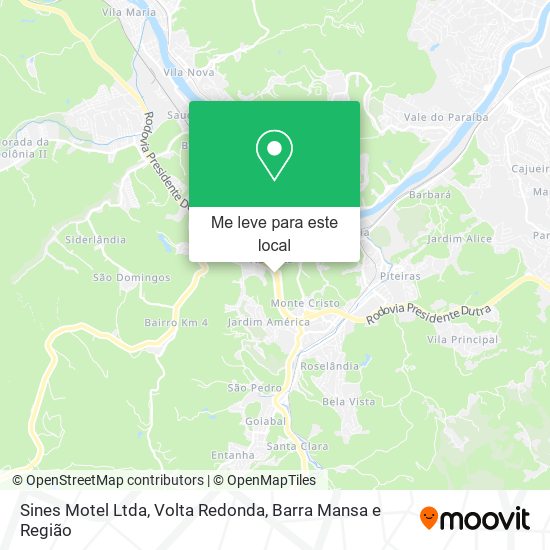 Sines Motel Ltda mapa