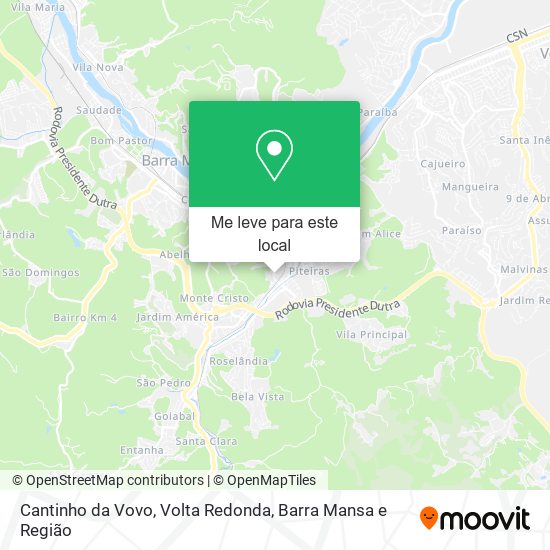 Cantinho da Vovo mapa