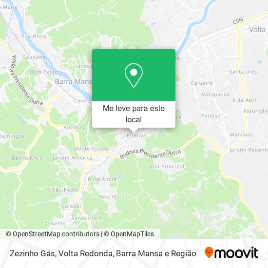 Zezinho Gás mapa