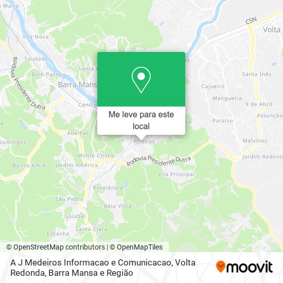 A J Medeiros Informacao e Comunicacao mapa