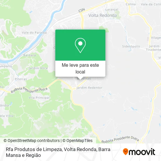 Rfa Produtos de Limpeza mapa