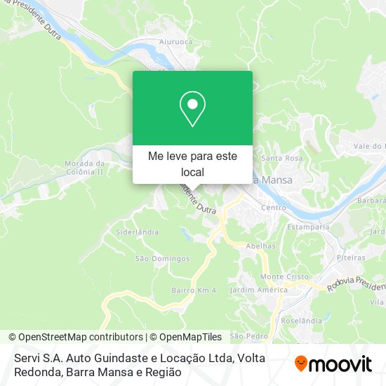 Servi S.A. Auto Guindaste e Locação Ltda mapa