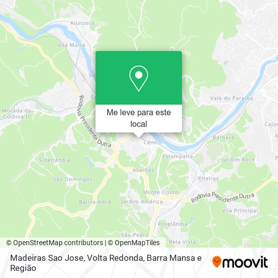 Madeiras Sao Jose mapa