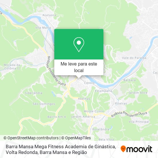 Barra Mansa Mega Fitness Academia de Ginástica mapa