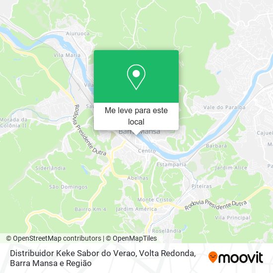 Distribuidor Keke Sabor do Verao mapa