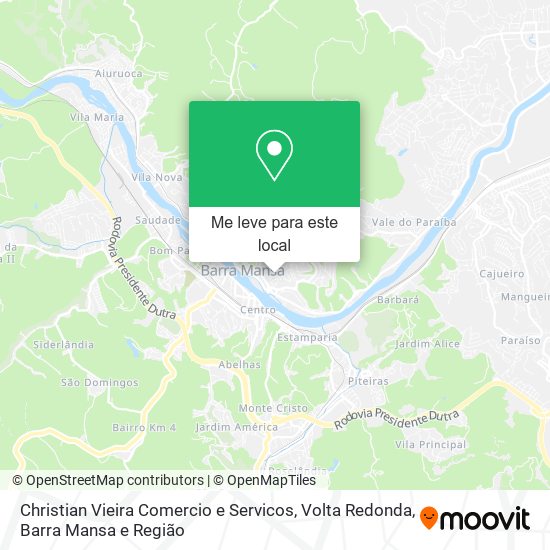 Christian Vieira Comercio e Servicos mapa