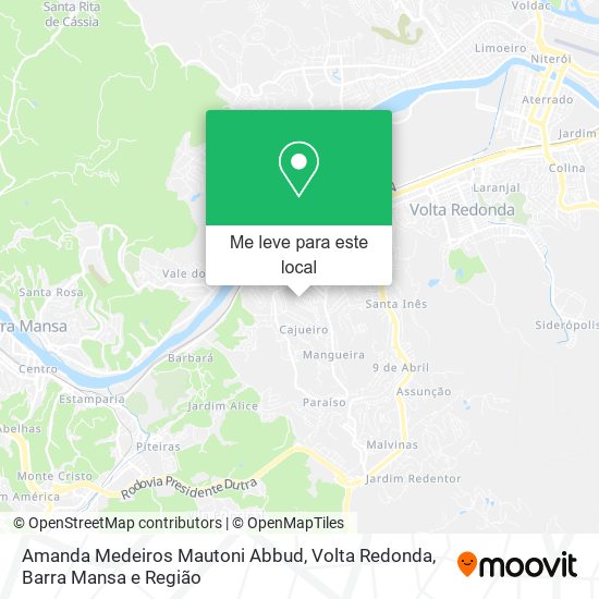 Amanda Medeiros Mautoni Abbud mapa