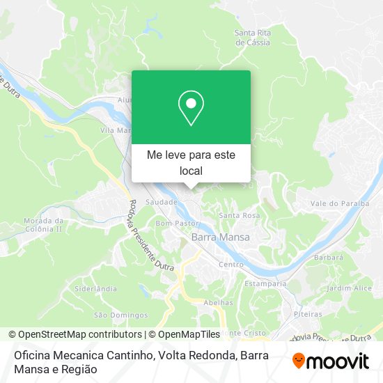 Oficina Mecanica Cantinho mapa