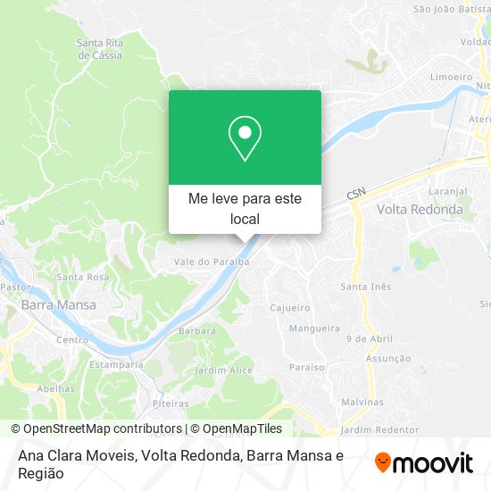 Ana Clara Moveis mapa