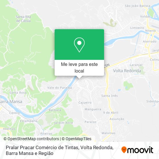 Pralar Pracar Comércio de Tintas mapa