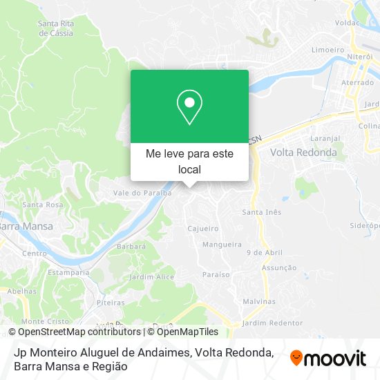 Jp Monteiro Aluguel de Andaimes mapa