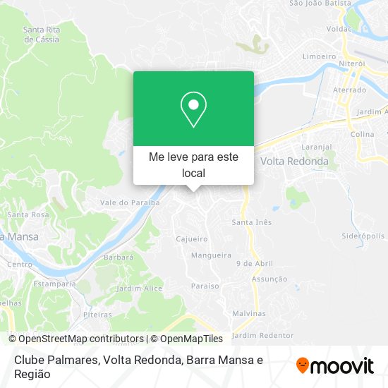 Clube Palmares mapa
