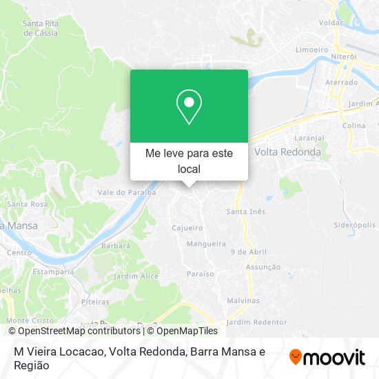M Vieira Locacao mapa