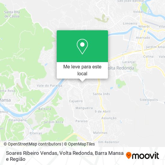 Soares Ribeiro Vendas mapa