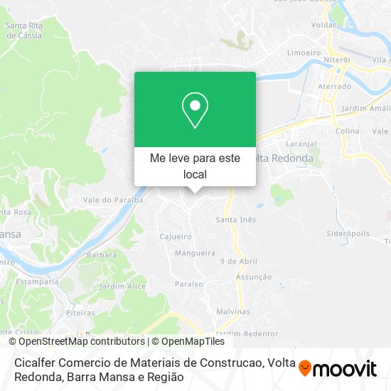 Cicalfer Comercio de Materiais de Construcao mapa