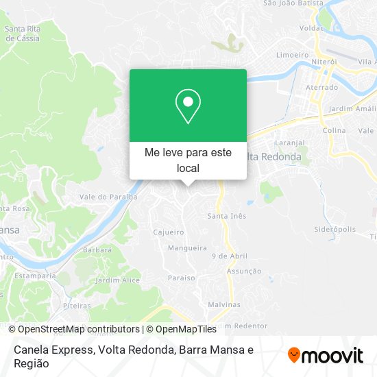 Canela Express mapa