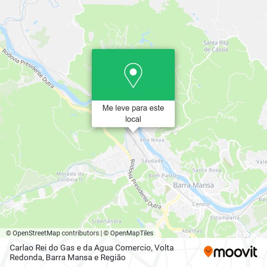 Carlao Rei do Gas e da Agua Comercio mapa
