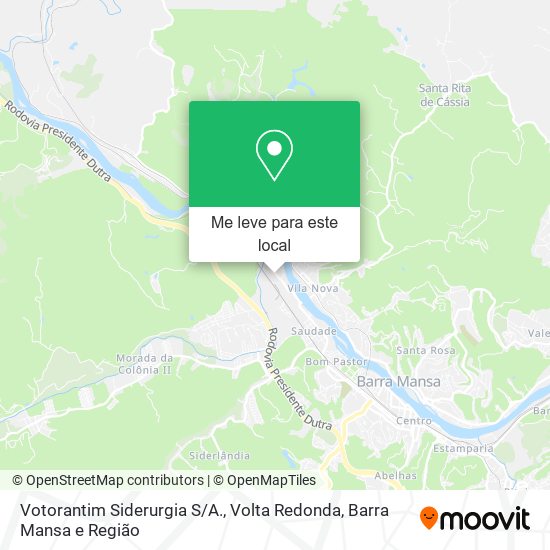 Votorantim Siderurgia S/A. mapa