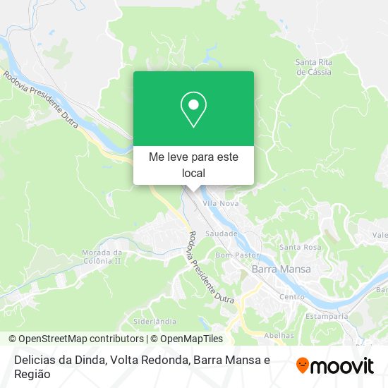 Delicias da Dinda mapa