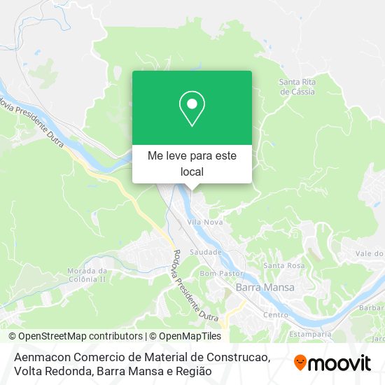 Aenmacon Comercio de Material de Construcao mapa