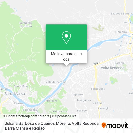 Juliana Barbosa de Queiros Moreira mapa