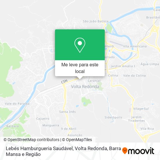 Lebés Hamburgueria Saudável mapa
