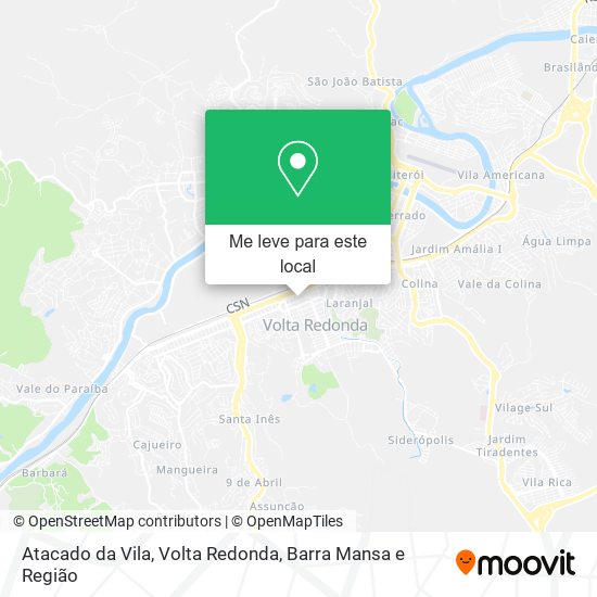 Atacado da Vila mapa