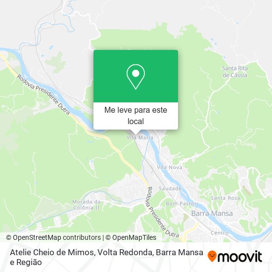 Atelie Cheio de Mimos mapa