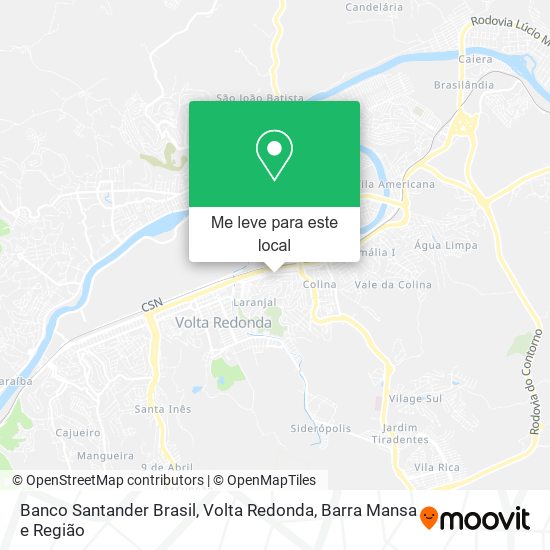 Banco Santander Brasil mapa