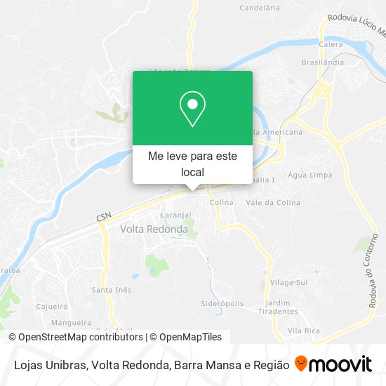 Lojas Unibras mapa